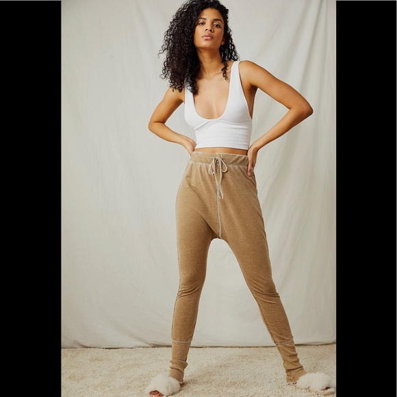 Free People FP Cozy All Day Drawstring Harem Jogger Leggings Daytime Fireworks - Picture 8 of 9